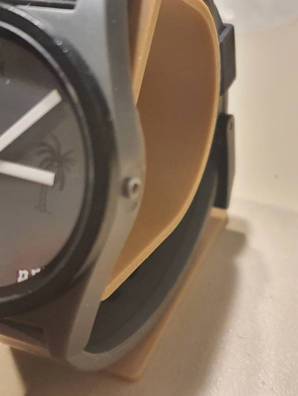 10/$20 Neff Daily Gray/Black Silicone Beach Theme Men's Watch